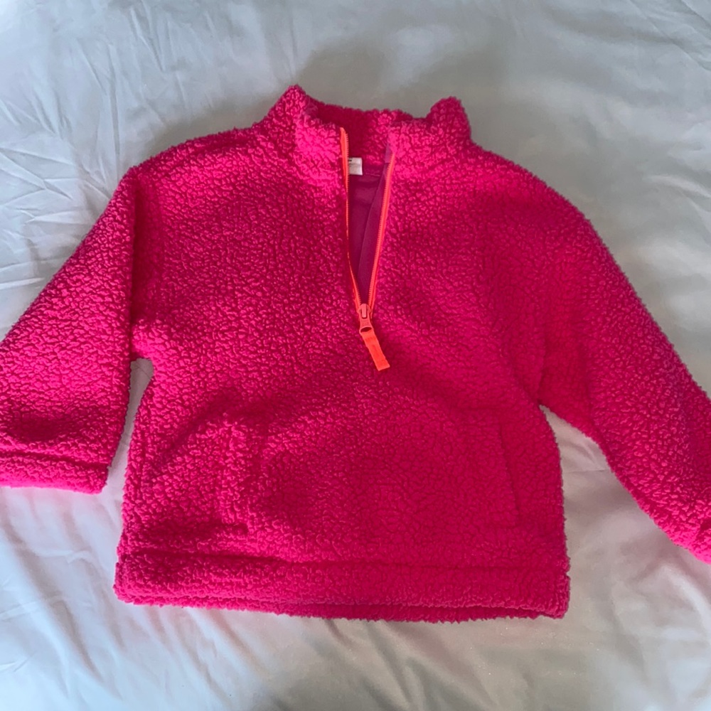 toddler half zip sherpa sweatshirt